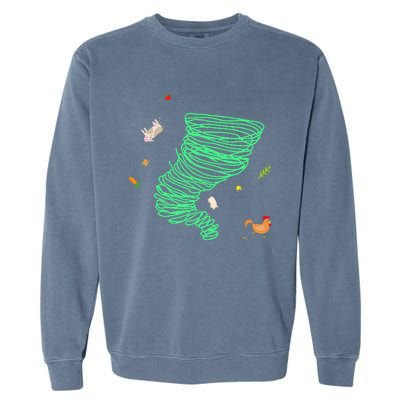 Tornado Weather Twister Hurricane Garment-Dyed Sweatshirt