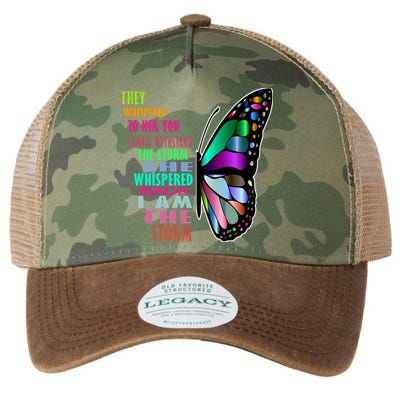 They Whispered To Her You Cannot Withstand The Storm Legacy Tie Dye Trucker Hat