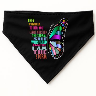They Whispered To Her You Cannot Withstand The Storm USA-Made Doggie Bandana