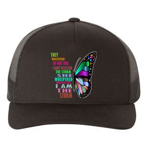 They Whispered To Her You Cannot Withstand The Storm Yupoong Adult 5-Panel Trucker Hat