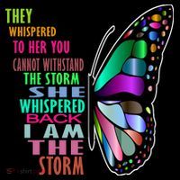 They Whispered To Her You Cannot Withstand The Storm Sustainable Bucket Hat