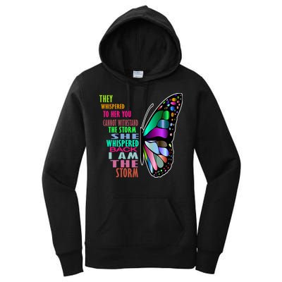 They Whispered To Her You Cannot Withstand The Storm Women's Pullover Hoodie