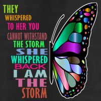 They Whispered To Her You Cannot Withstand The Storm Microfiber Hand Towel