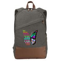 They Whispered To Her You Cannot Withstand The Storm Cotton Canvas Backpack