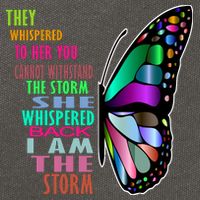 They Whispered To Her You Cannot Withstand The Storm Cotton Canvas Backpack