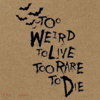 Too Weird To Live Rare To Die Hunter Thompson Cotton Canvas Backpack