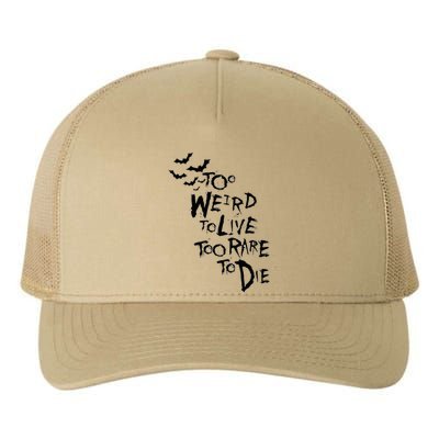 Too Weird To Live Rare To Die Hunter Thompson Yupoong Adult 5-Panel Trucker Hat