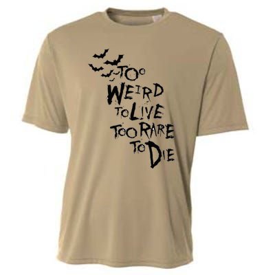 Too Weird To Live Rare To Die Hunter Thompson Cooling Performance Crew T-Shirt