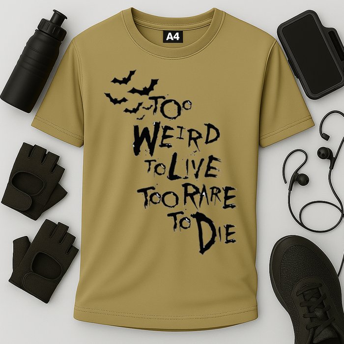 Too Weird To Live Rare To Die Hunter Thompson Cooling Performance Crew T-Shirt