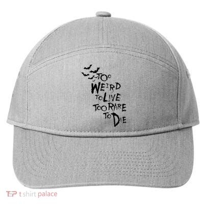 Too Weird To Live Rare To Die Hunter Thompson 7-Panel Snapback Hat