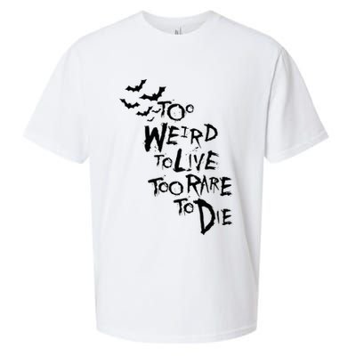 Too Weird To Live Rare To Die Hunter Thompson Sueded Cloud Jersey T-Shirt