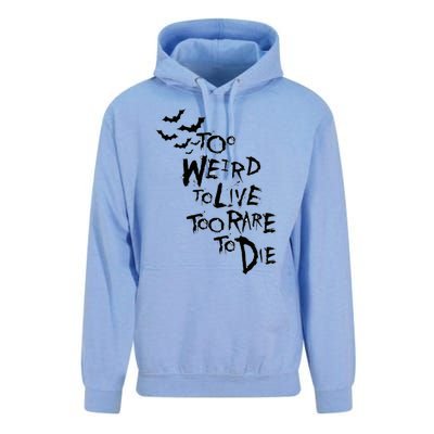 Too Weird To Live Rare To Die Hunter Thompson Unisex Surf Hoodie