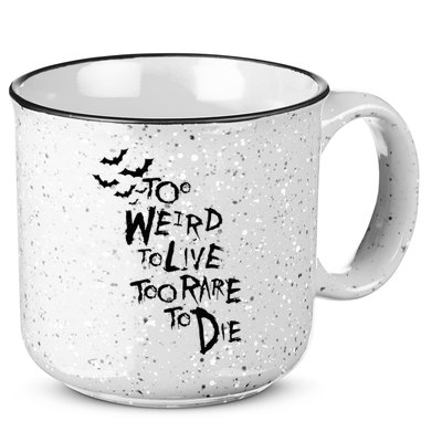 Too Weird To Live Rare To Die Hunter Thompson 15oz Campfire Ceramic Mug