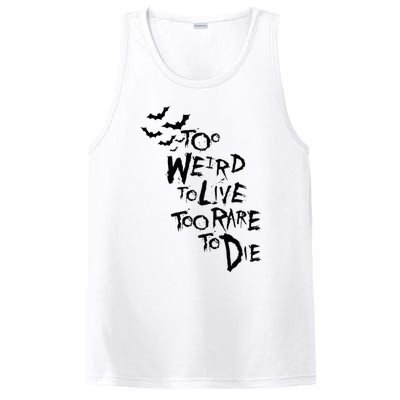 Too Weird To Live Rare To Die Hunter Thompson PosiCharge Competitor Tank