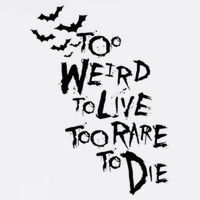 Too Weird To Live Rare To Die Hunter Thompson Cropped Pullover Crew