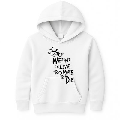 Too Weird To Live Rare To Die Hunter Thompson Kids Hoodie