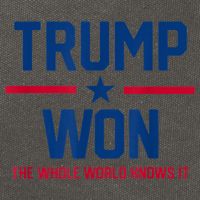 Trump Won The Whole World Knows It Cotton Canvas Backpack