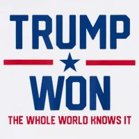 Trump Won The Whole World Knows It Womens T-Shirt