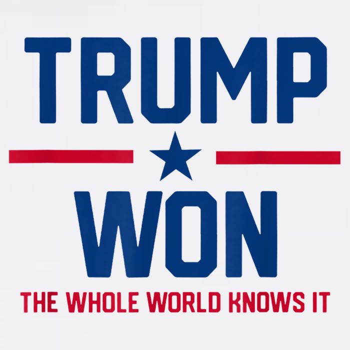 Trump Won The Whole World Knows It Womens T-Shirt