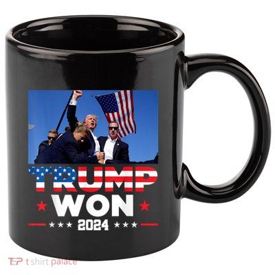 Trump Won 11oz C Handle Ceramic Mug