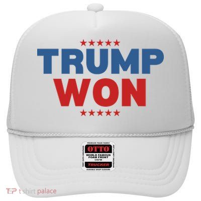 Trump Won High Crown Mesh Back Trucker Hat