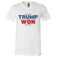 Trump Won V-Neck T-Shirt