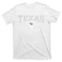 Texas Wo Texas State Map Flag Distressed T-Shirt