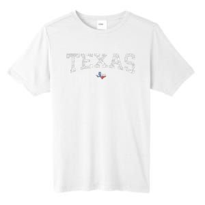 Texas Wo Texas State Map Flag Distressed Tall Fusion ChromaSoft Performance T-Shirt