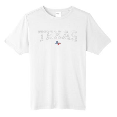 Texas Wo Texas State Map Flag Distressed Tall Fusion ChromaSoft Performance T-Shirt