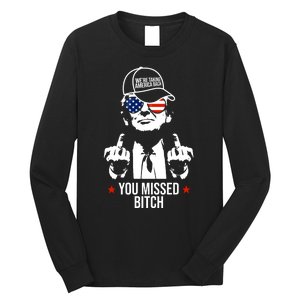 Trump Were Taking America Back You Missed Bitch Funny Long Sleeve Shirt