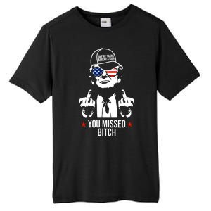 Trump Were Taking America Back You Missed Bitch Funny Tall Fusion ChromaSoft Performance T-Shirt