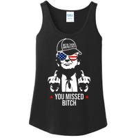 Trump Were Taking America Back You Missed Bitch Funny Ladies Essential Tank