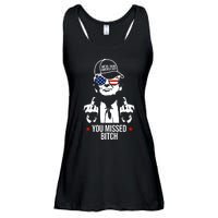 Trump Were Taking America Back You Missed Bitch Funny Ladies Essential Flowy Tank