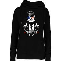 Trump Were Taking America Back You Missed Bitch Funny Womens Funnel Neck Pullover Hood