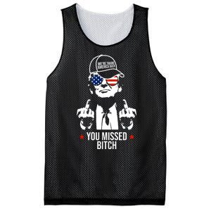 Trump Were Taking America Back You Missed Bitch Funny Mesh Reversible Basketball Jersey Tank