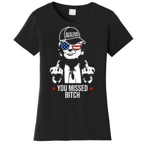 Trump Were Taking America Back You Missed Bitch Funny Women's T-Shirt