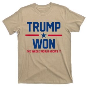 Trump Won The Whole World Knows It T-Shirt