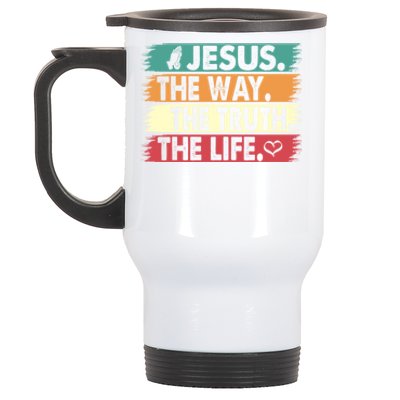 The Way The Truth The Life Christian Stainless Steel Travel Mug