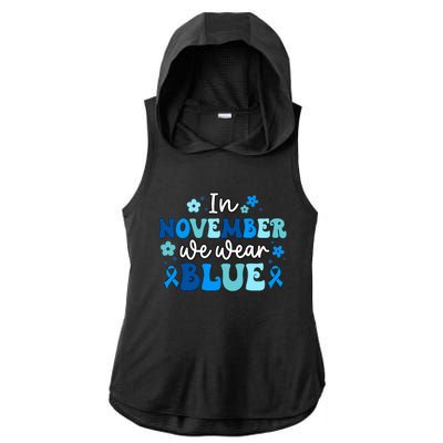 T1D Warrior Type 1 Diabetes Awareness Diabetic Ladies PosiCharge Tri-Blend Wicking Draft Hoodie Tank