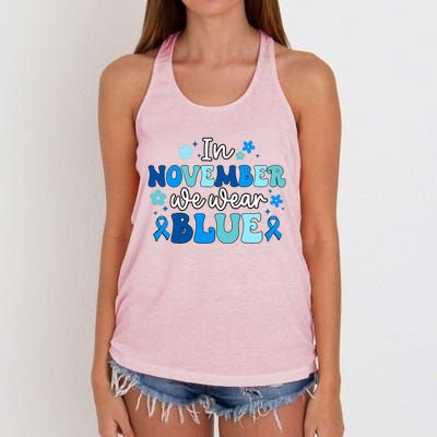 T1D Warrior Type 1 Diabetes Awareness Diabetic Women's Knotted Racerback Tank