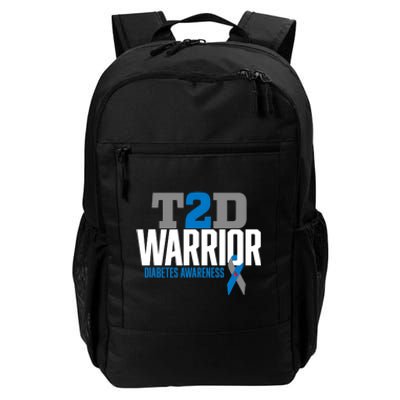 T2D Warrior Type 2 Diabetes Awareness Diabetic Daily Commute Backpack