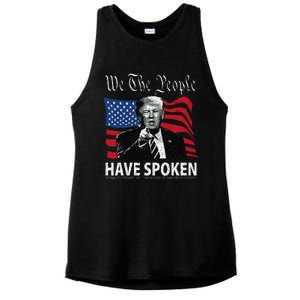 Trump We The People Have Spoken Ladies PosiCharge Tri-Blend Wicking Tank