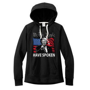 Trump We The People Have Spoken Women's Fleece Hoodie