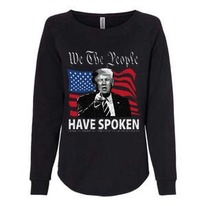 Trump We The People Have Spoken Womens California Wash Sweatshirt