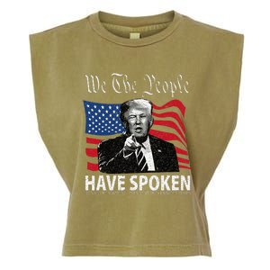 Trump We The People Have Spoken Garment-Dyed Women's Muscle Tee