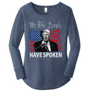 Trump We The People Have Spoken Women's Perfect Tri Tunic Long Sleeve Shirt