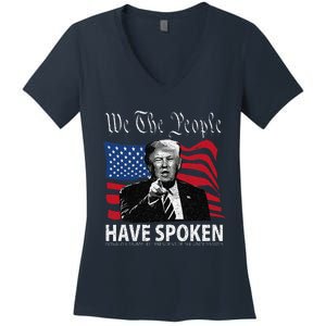 Trump We The People Have Spoken Women's V-Neck T-Shirt