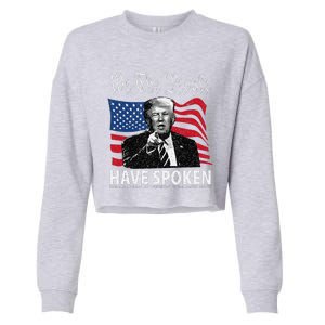 Trump We The People Have Spoken Cropped Pullover Crew