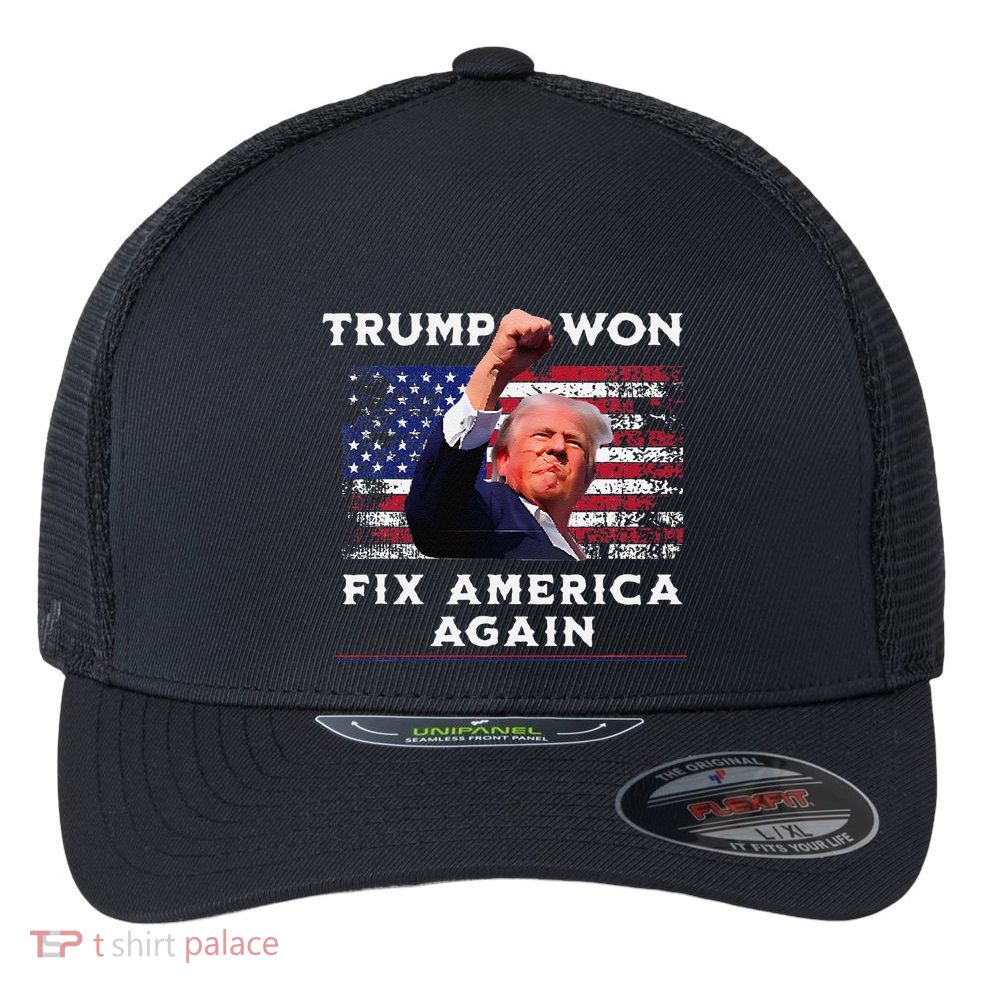 Trump Won Flexfit Unipanel Trucker Cap