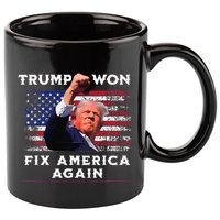 Trump Won 11oz C Handle Ceramic Mug
